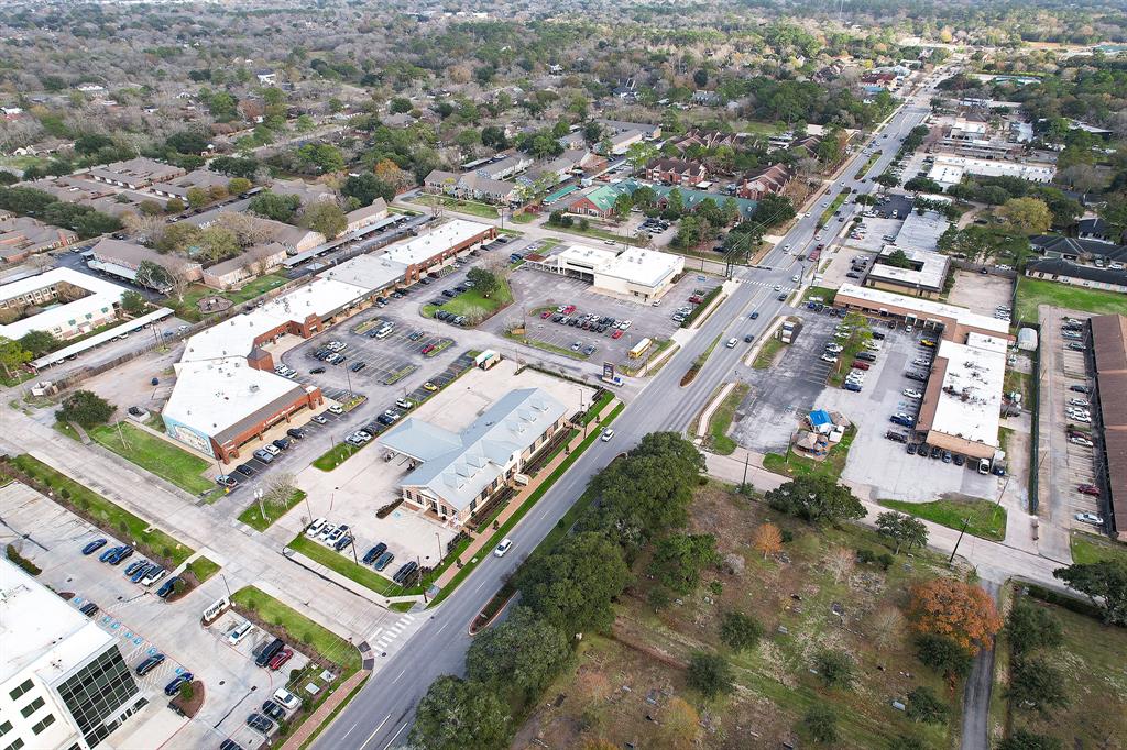 This view shows the massive shopping center that sits down from the neighborhood of Quakers Landing. New exercise business and medical buildings too!