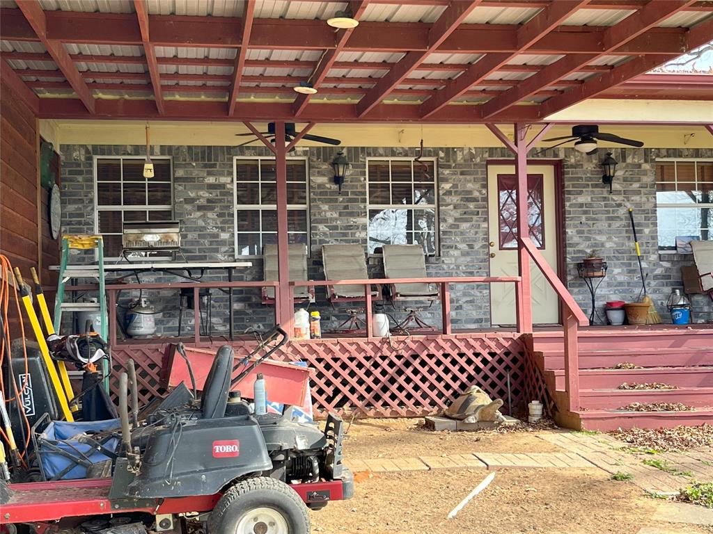 Storage Area Connected to Covered Porch