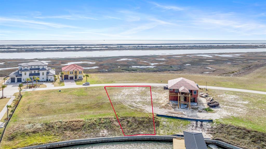 Lot 171 with approximate property lines looking from the waterfront with a view of the ICW, Dewberry Island, Espiritu Santo Bay