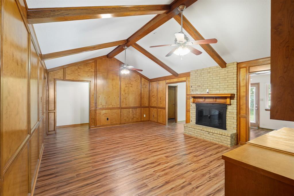 High ceilings in living room.