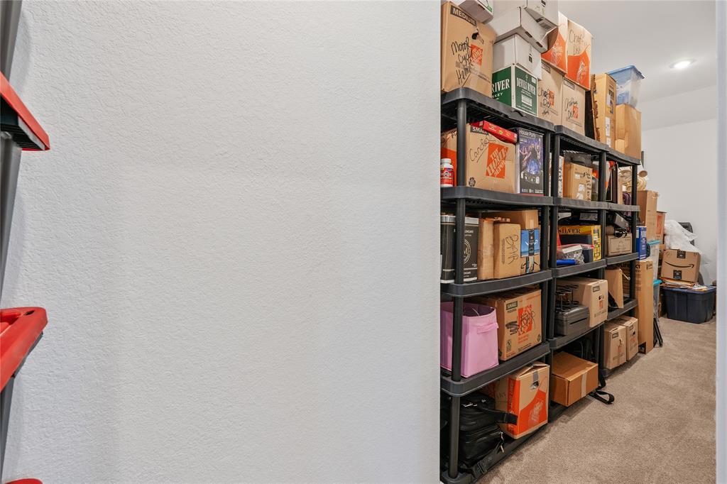 No need for storage rents. Inhouse Massive & Private storage on the 2nd floor adjacent to the game room. It fits so much large boxes. 6FTX18FT