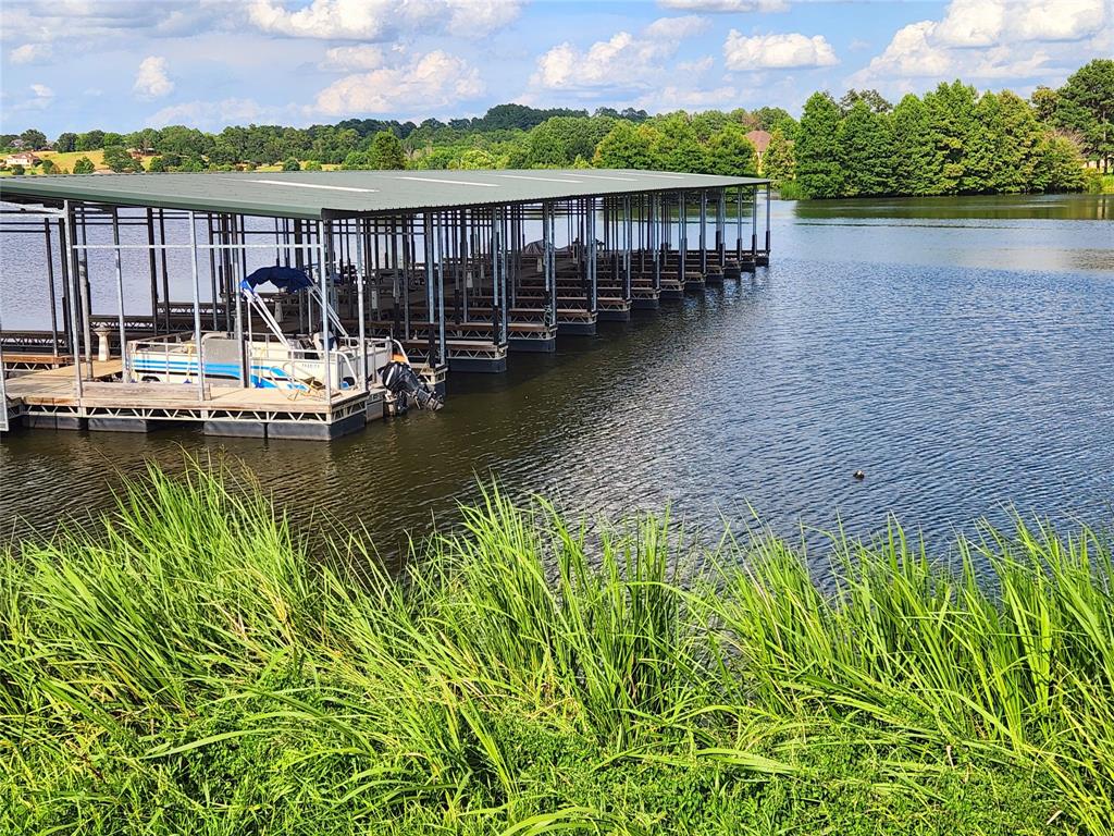 The boat marina at Water\'s Edge Ranch.