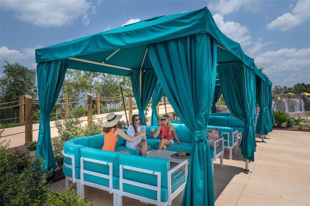 Beautiful cabanas keep you in the shade and close to the fun!