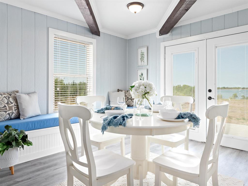 Beautiful ceiling lines with tile flooring create the perfect setting for those special meals in your dining area.