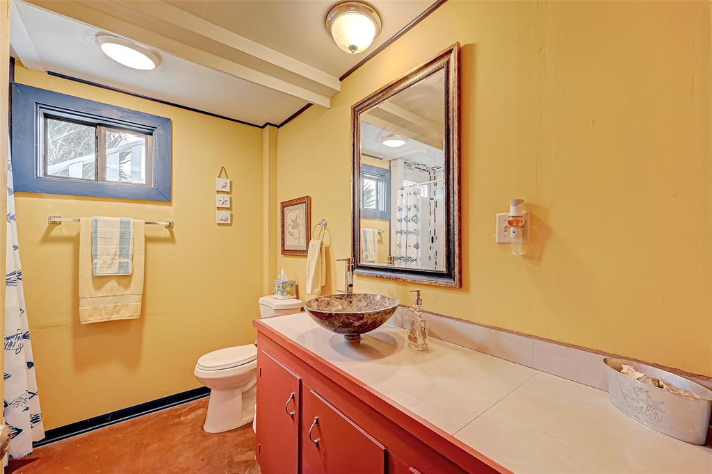 Full bathroom with updated sink and large vanity