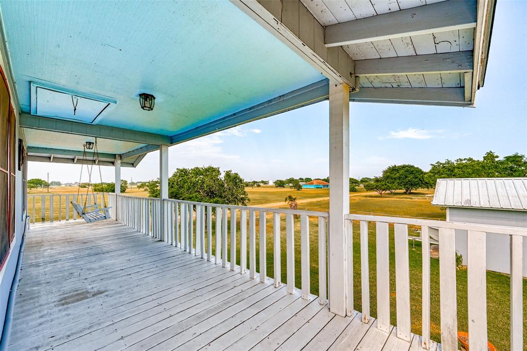 Wrap around covered patio