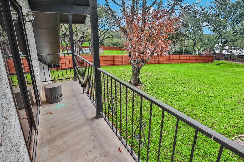 Nice large balcony off of the secondary bedroom