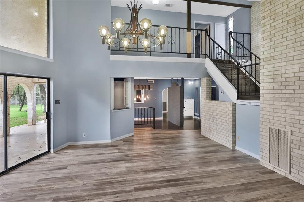 Another view of the large living room. Formal dining is at the end of the photo.