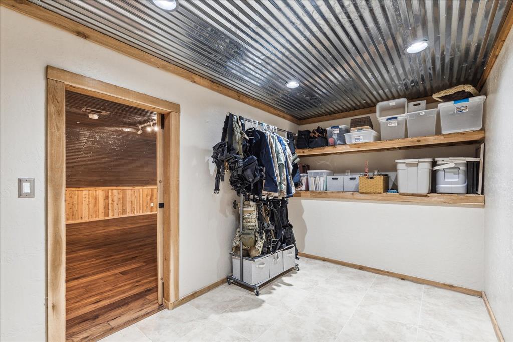 Huge storage closet is connected to the upstairs flex room