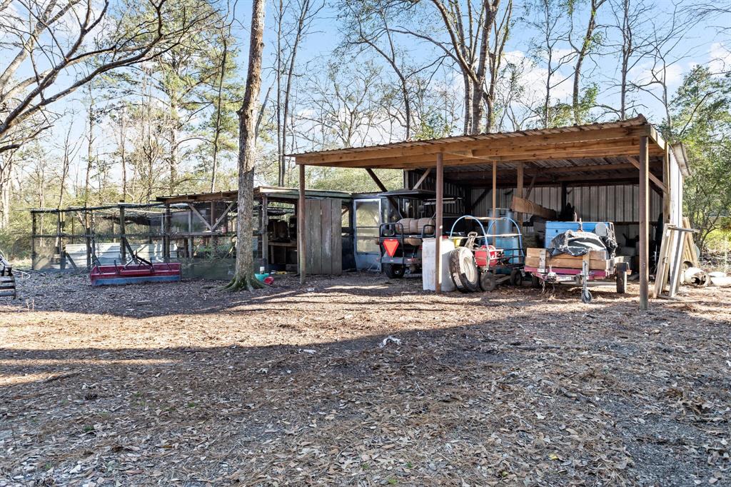 chicken cook and covered shed!