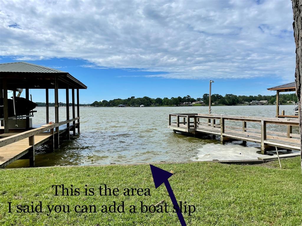 Room to add additional  boat lift.