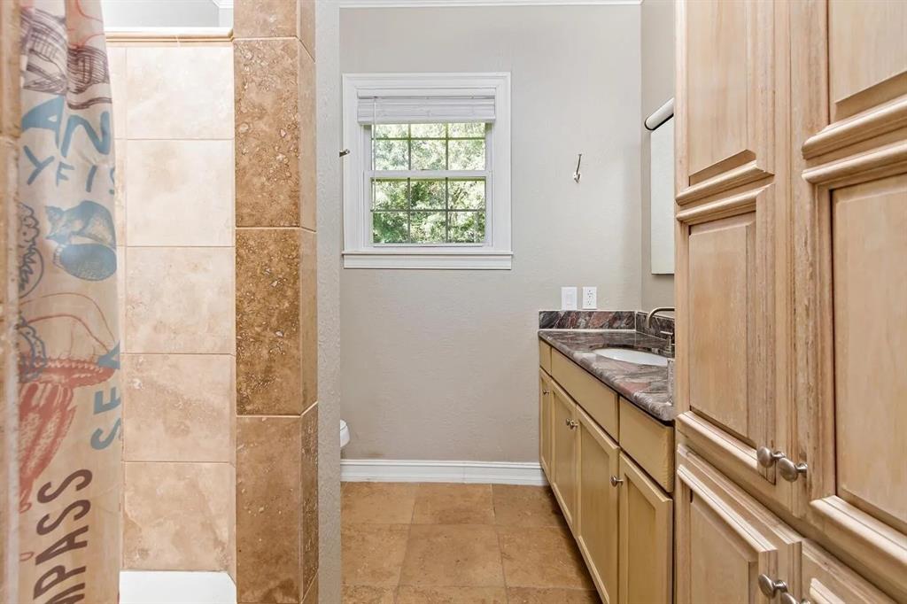 There are two full bathrooms.  This one has been fully updated and remodeled.