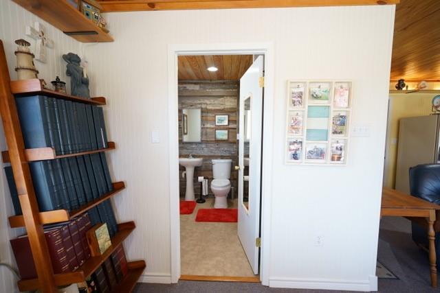 Full Bath adjacent to living room.