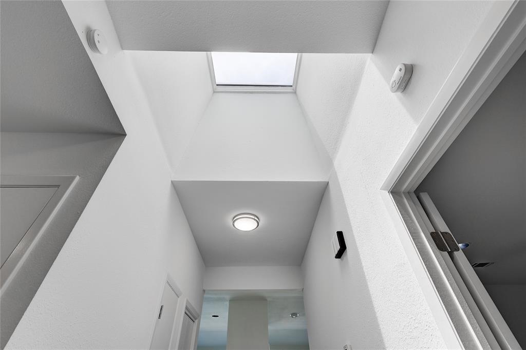 Skylight in entrance