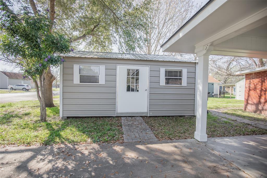 This was the homeowners workshop and is in excellent condition with windows, metal room blinds, and electricity.