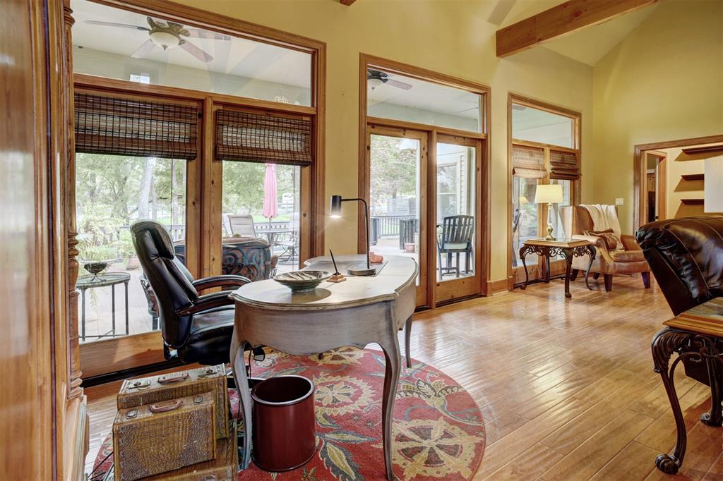 Living space access on to the massive back deck. Great flow for entertaining.