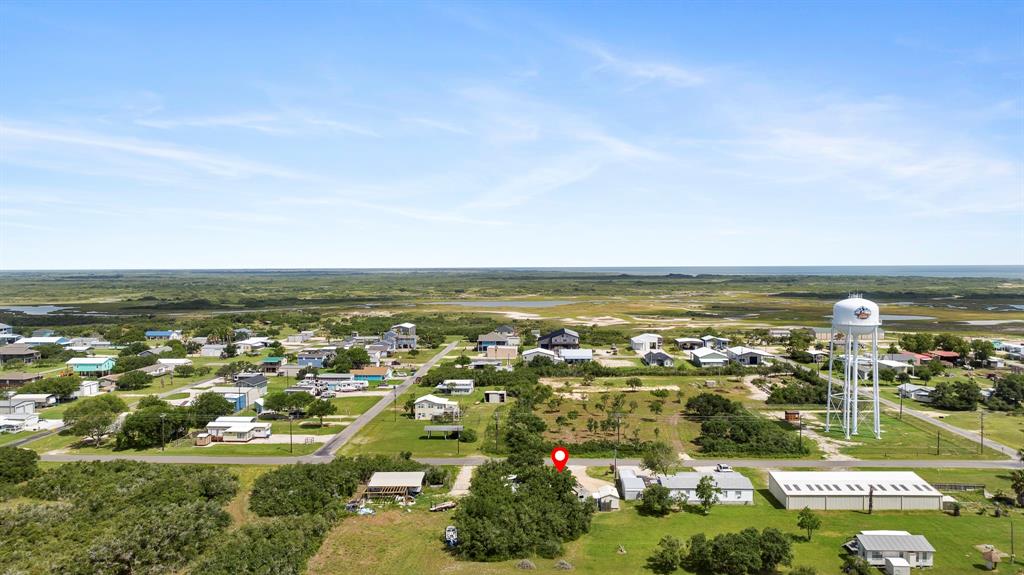 Aerial of the location of the property