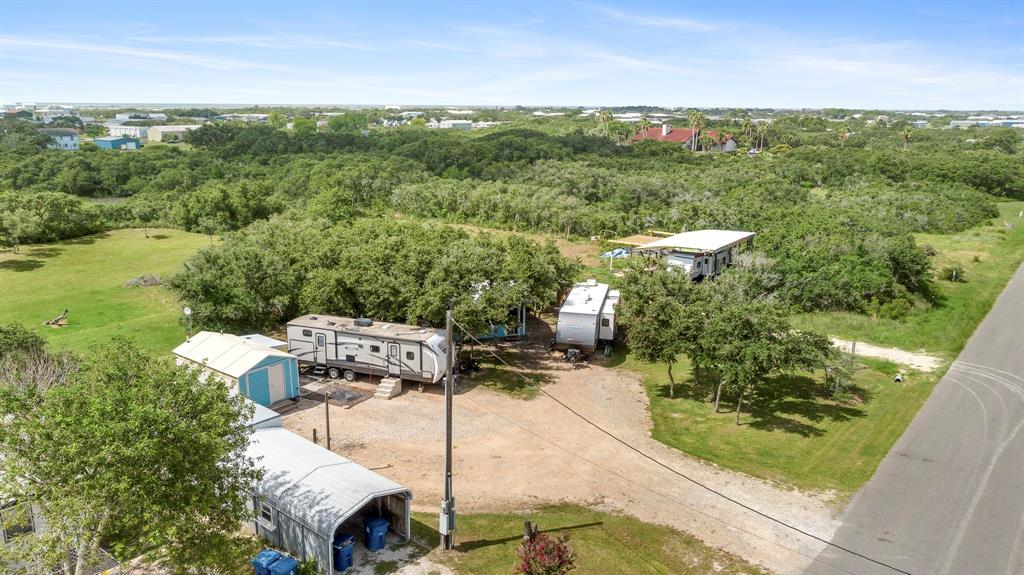 Aerial of the property with 2 RV spots