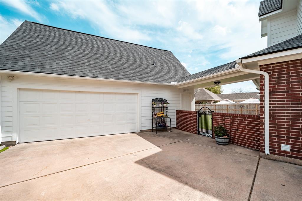 Garage has stairs leading to the flex space upstairs.