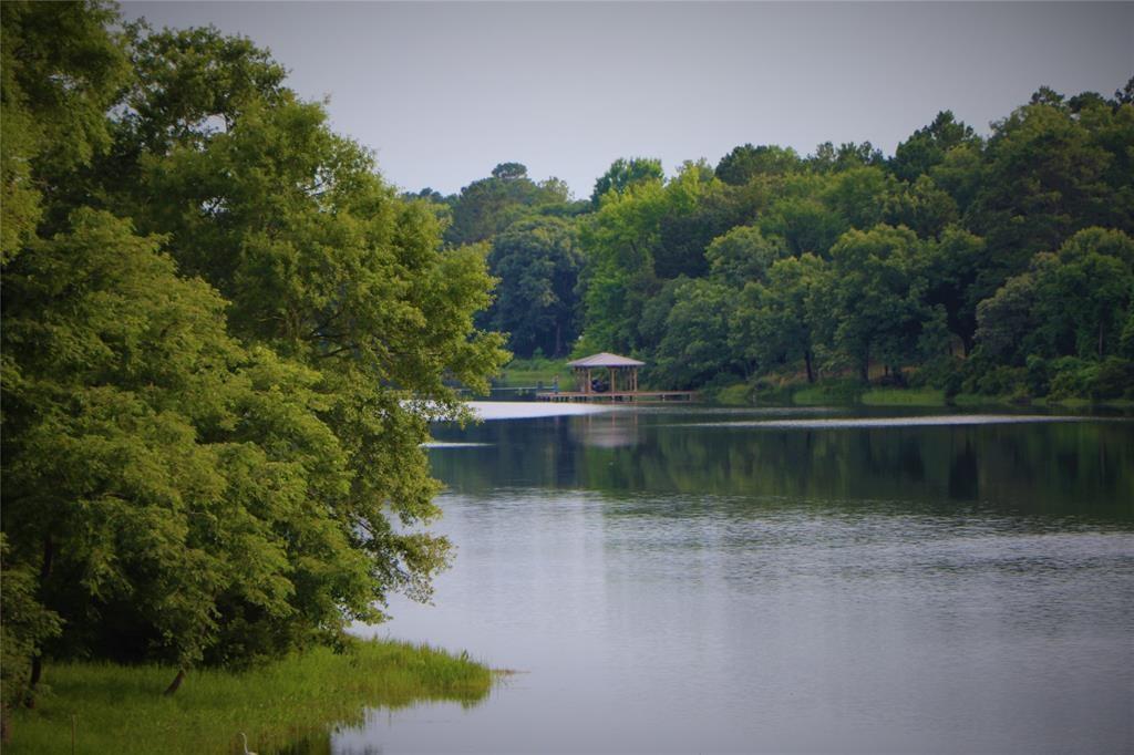 One of three private lakes in the gated section of Safari Waters Ranch