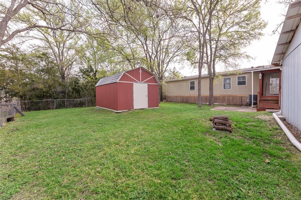 Metal shed for extra storage