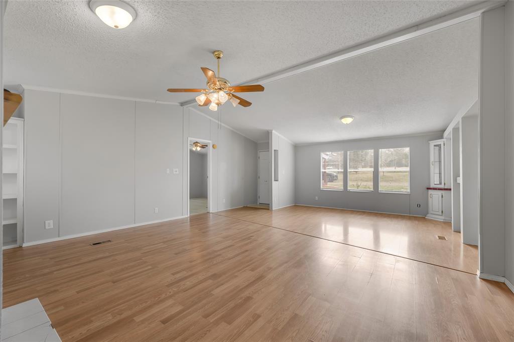 Light and bright dining/living area