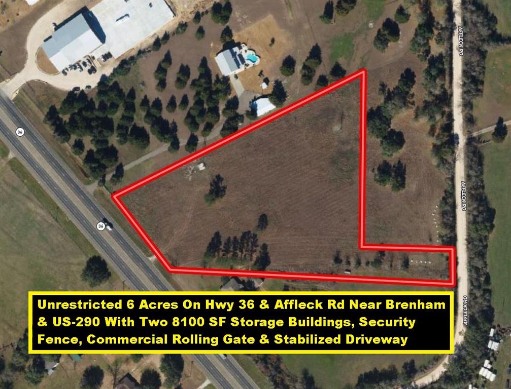 6-Acre on Hwy 36 & 1.5 Acres on Affleck Rd