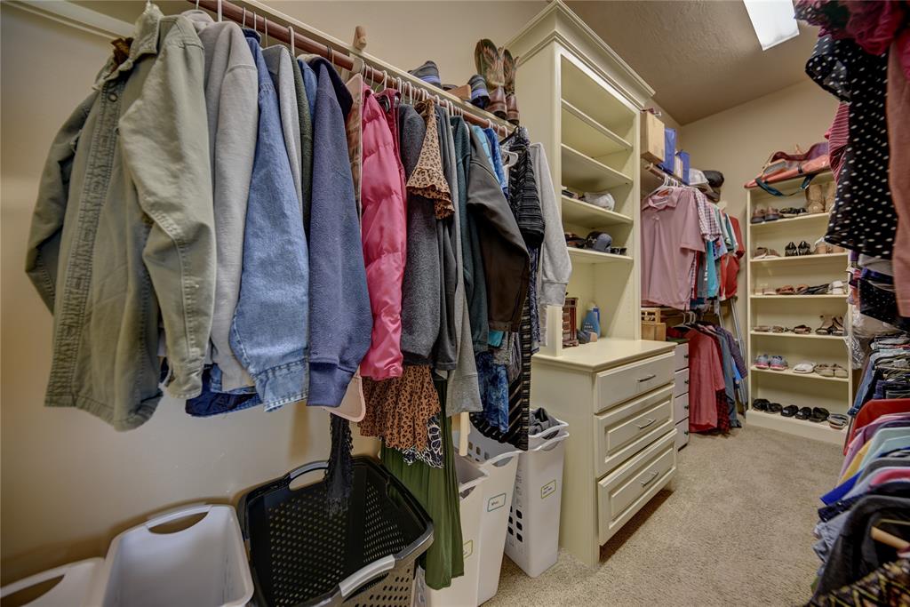 Primary walk in closet