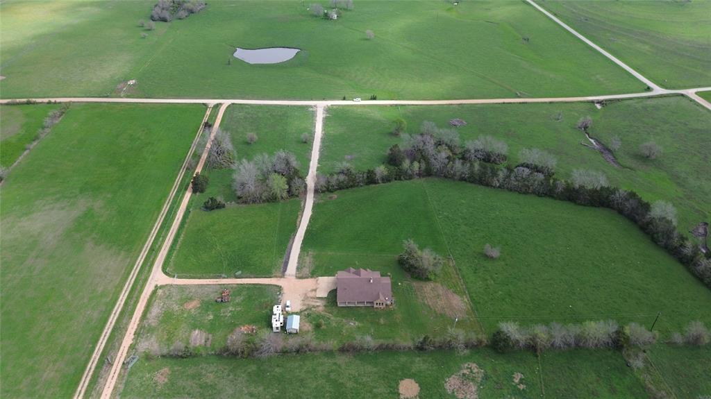 Back aerial of property