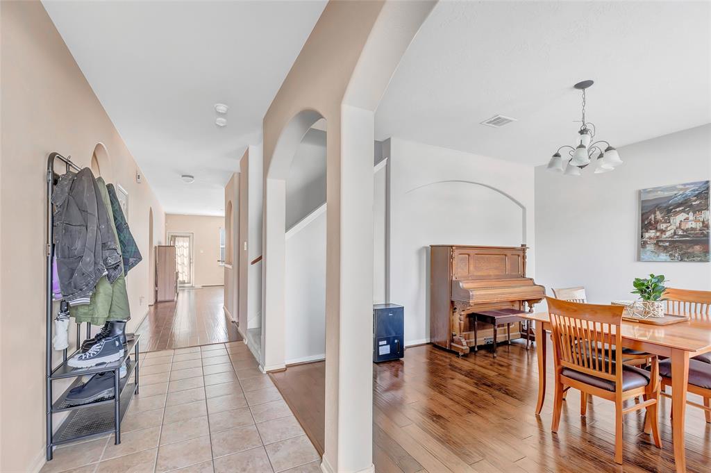 From the front door, formal dining room on the right.