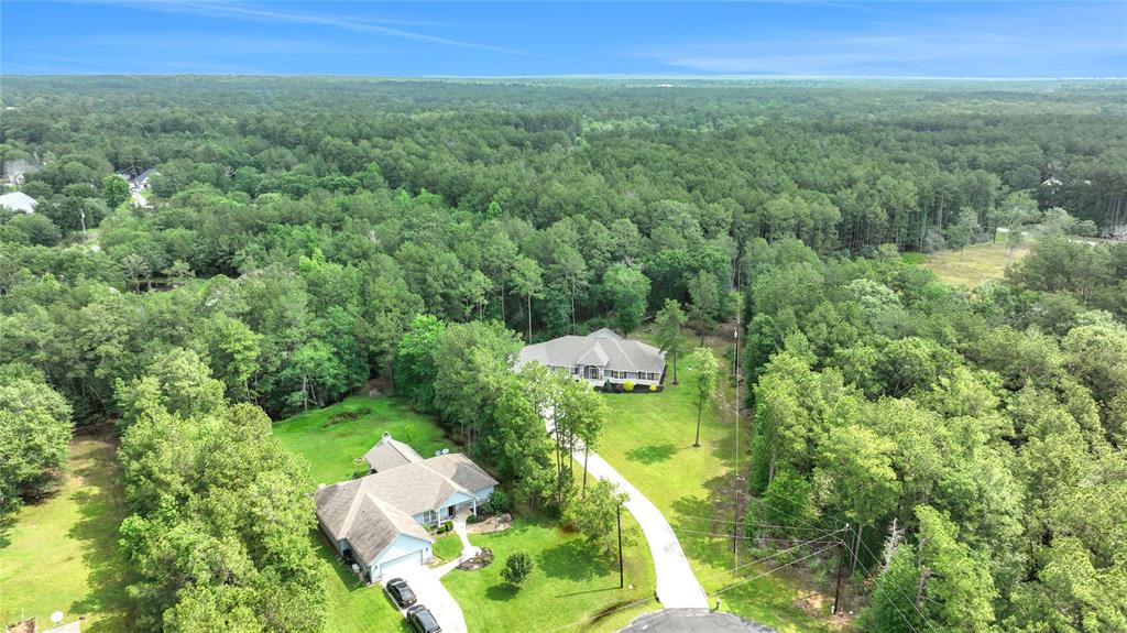 Aerial view of home and Lot