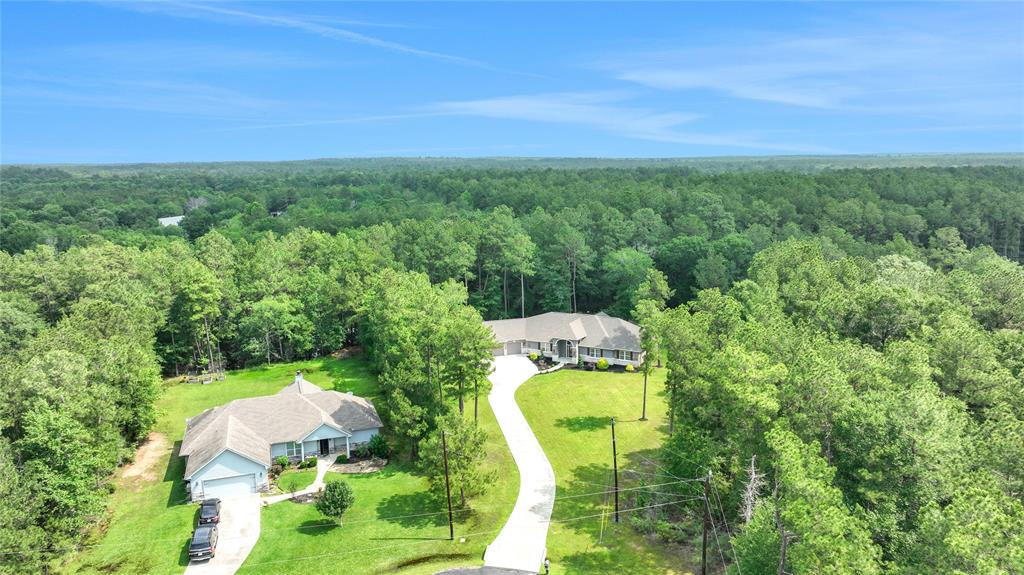 Aerial view of home and Lot