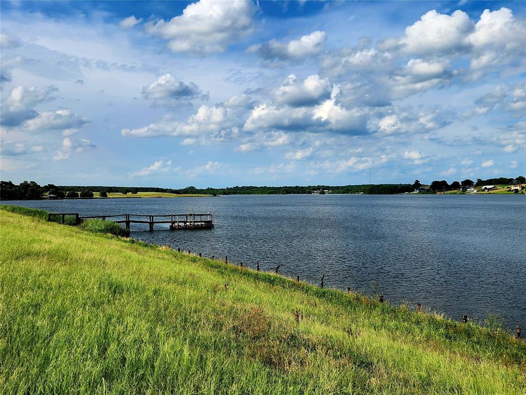 View of the private lake from the dam.