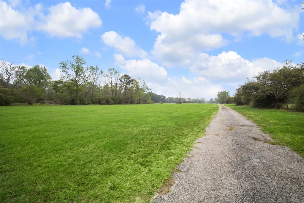 paved road to the back of the property