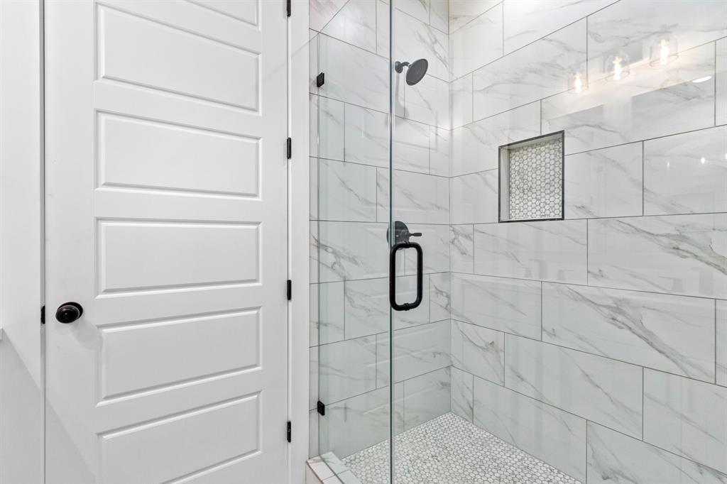 Custom stand up shower in primary bath.