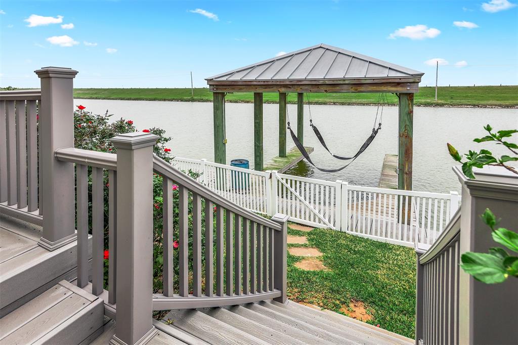 Boathouse access from the back patio.