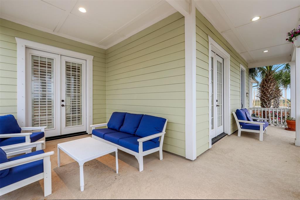 Front covered patio.