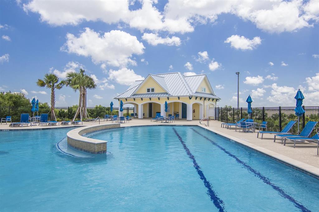 Community swimming pool.