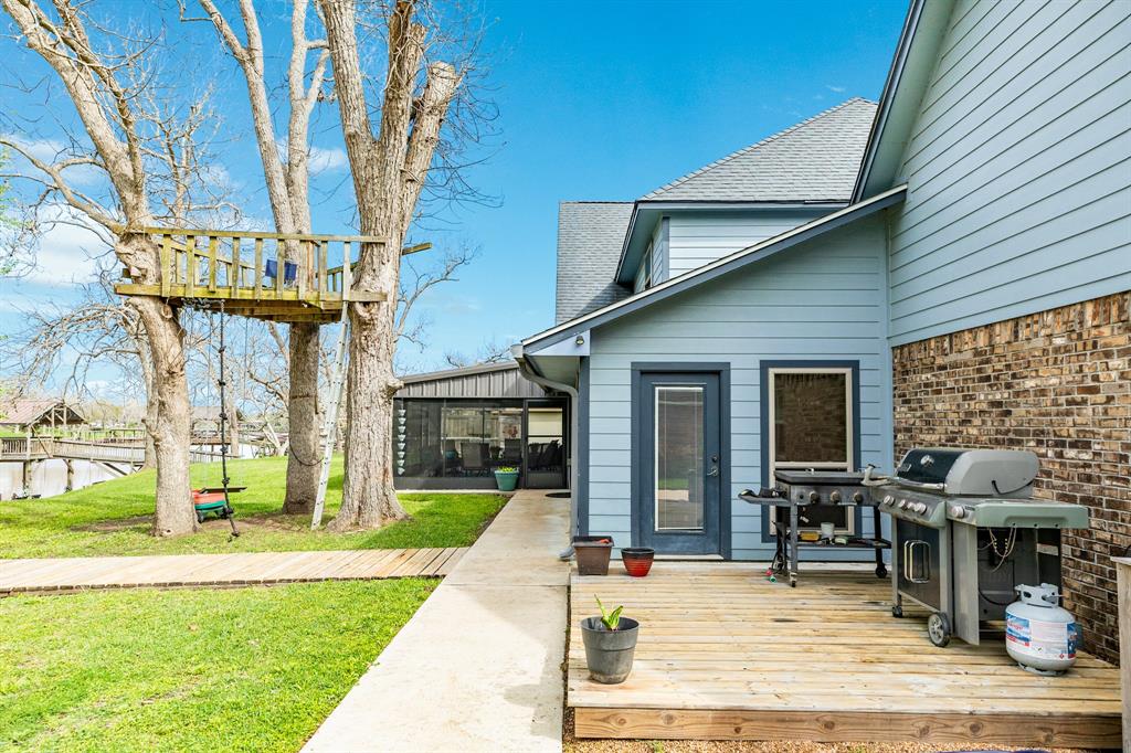 Backdoor with BBQ Pit Deck