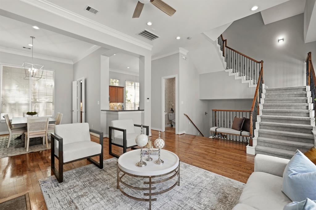 The home has high ceilings throughout