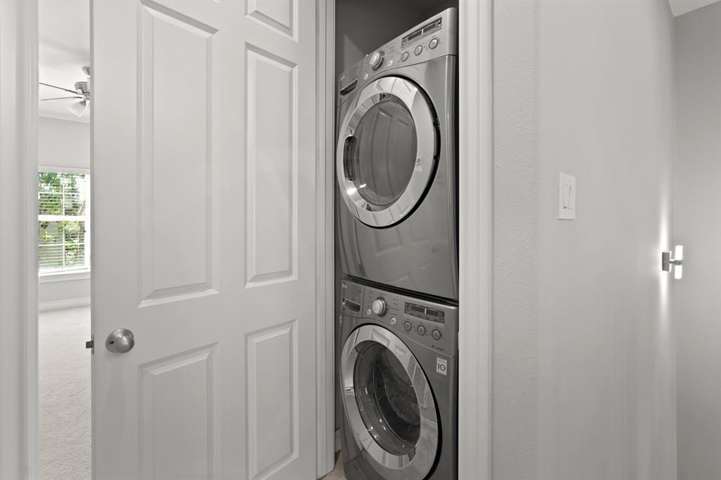 The utility room is on the 3rd floor - washer and dryer are included in the home