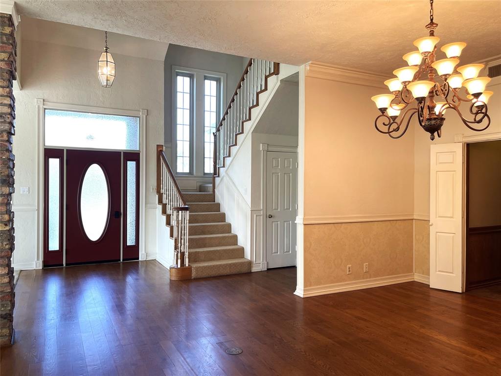 Beautiful Entry Way open to the Living & Dining Rm