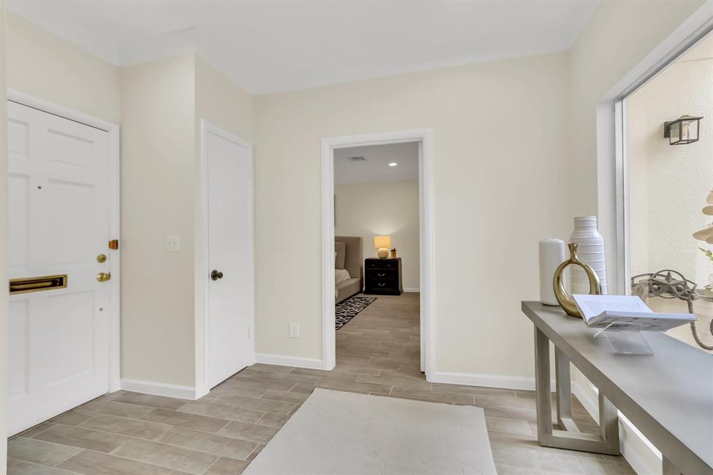 The foyer also leads to the Primary bedroom.