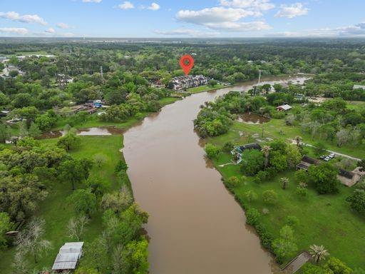 Dickinson Bayou at the back of the condo complex