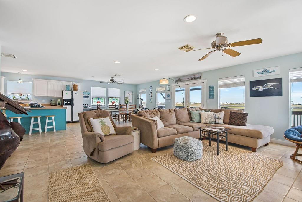 So much light and coastal feel in this home.