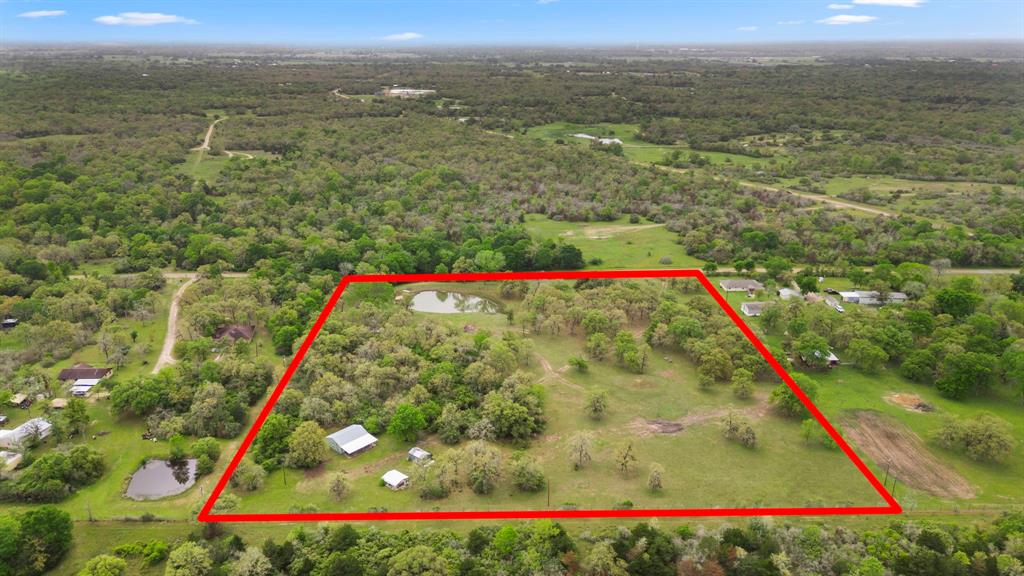 Aerial of Back Part of Property looking East