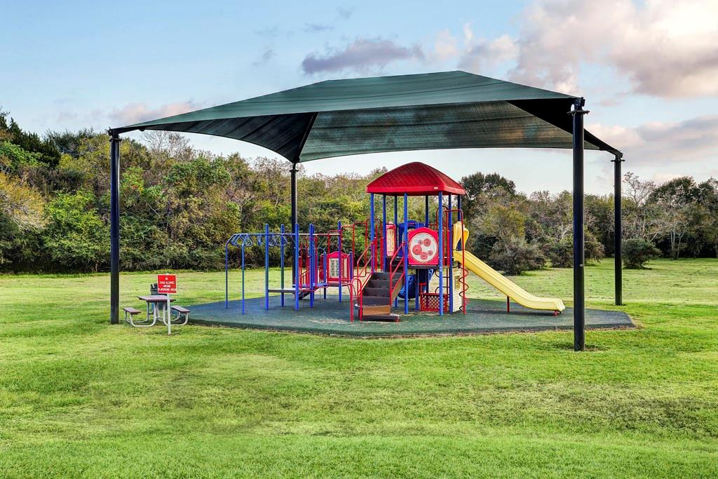 Children will enjoy the playground at Challenger Seven Memorial Park.