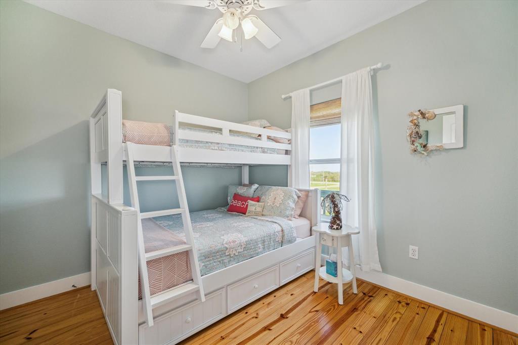 Guest Bedroom with oversized bunk beds