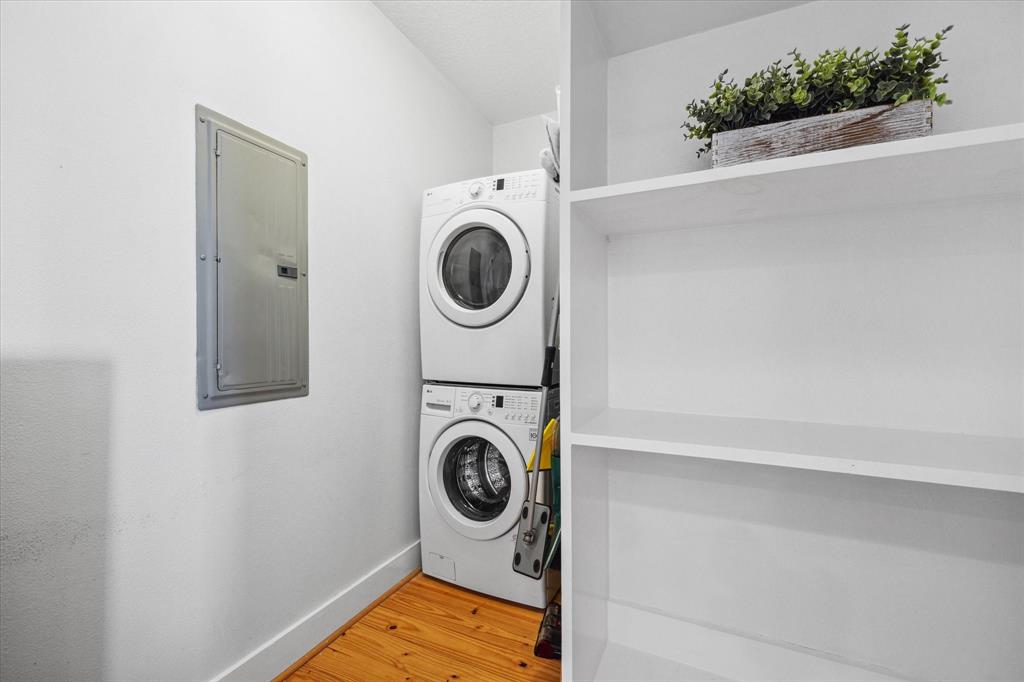 Pantry and Laundry room off kitchen