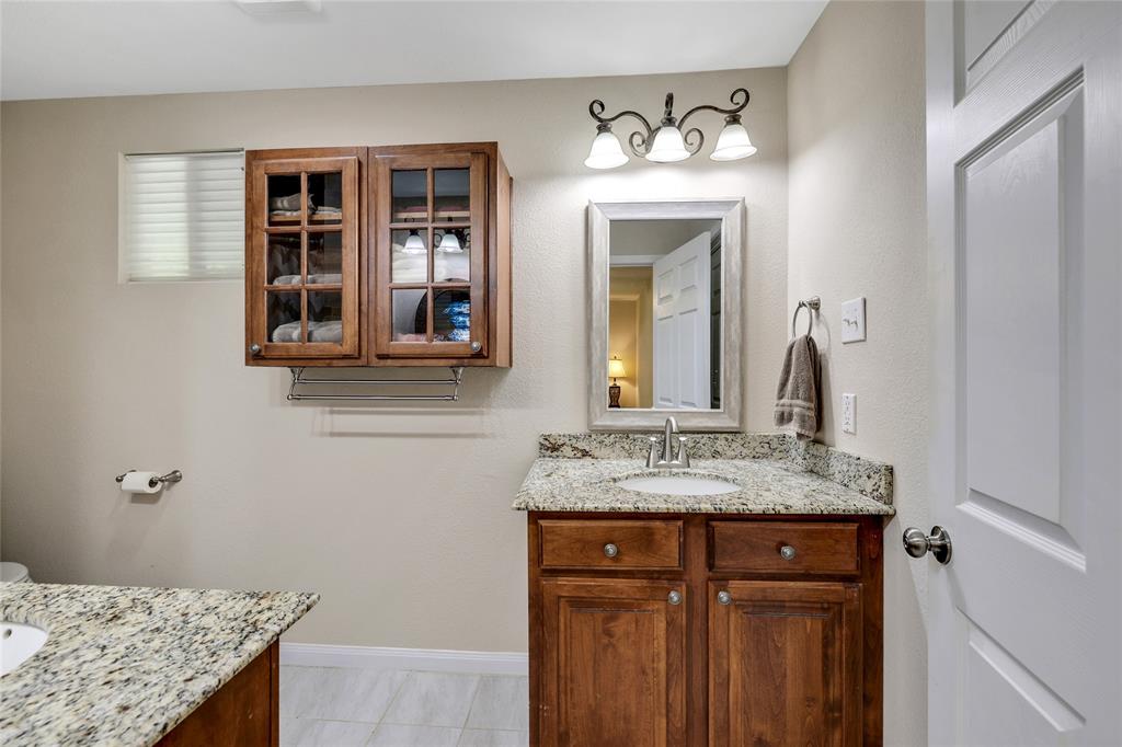 Primary bath features 2 vanities